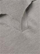 Theory - Brenan Linen-Blend Jersey Polo Shirt - Gray