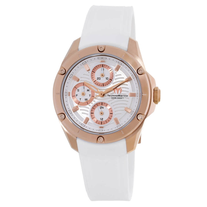 Photo: TechnoMarine Oceanico Quartz White Dial Ladies Watch TM-325007