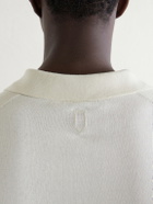 Canali - Cotton and Silk-Blend Polo Shirt - Neutrals