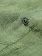 120% - Linen-Gauze Shirt - Green