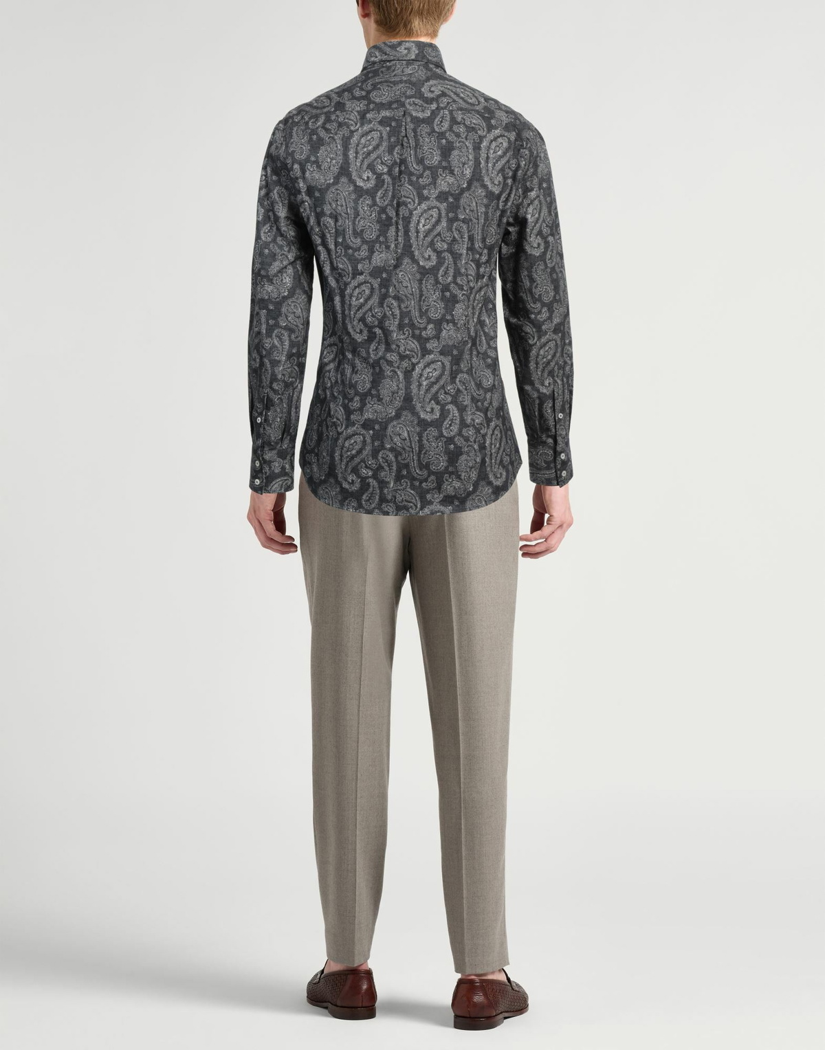 Brunello Cucinelli Mens Shirt Slate in Blue