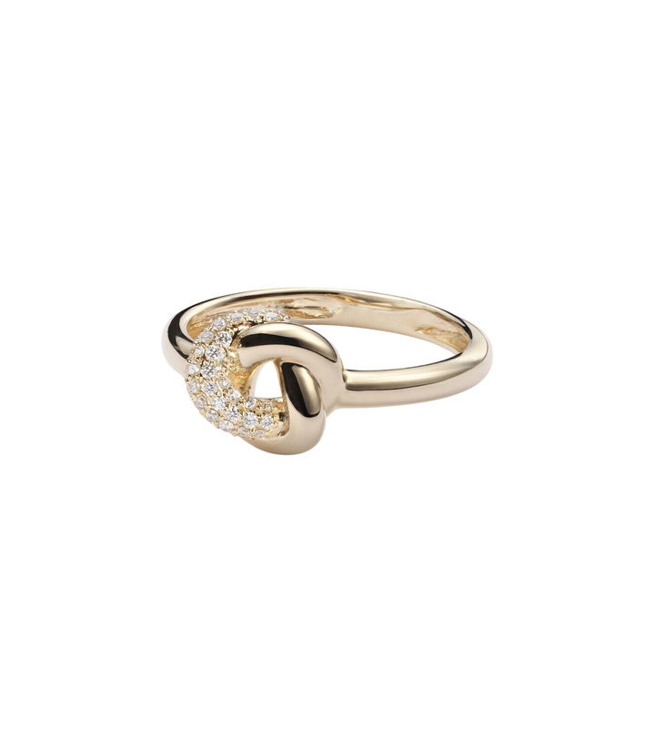 Photo: Stone and Strand 14kt gold ring with diamonds