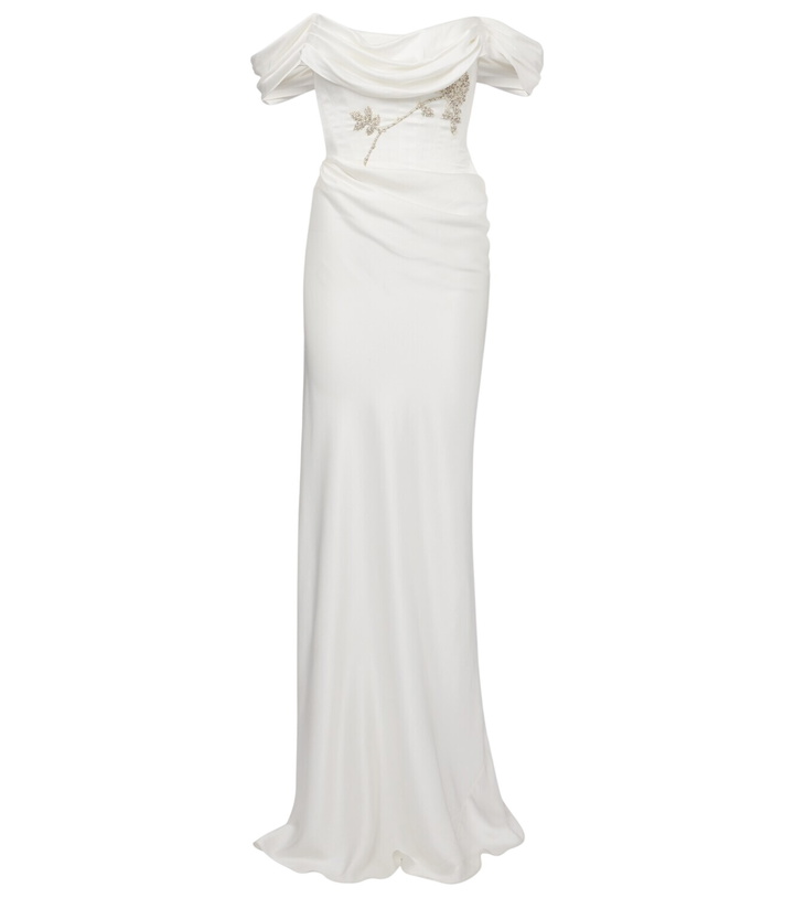 Photo: Clio Peppiatt Paloma beaded satin corset gown