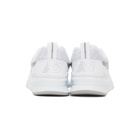 New Balance White and Silver 997H Sneakers