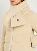 Moncler Quilted Teddy Scarf - Cream - One Size