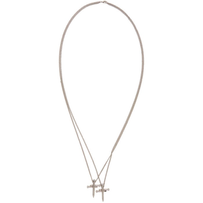 Photo: Dsquared2 Silver Cross Nail Necklace