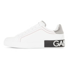 Dolce and Gabbana White Logo Sneakers