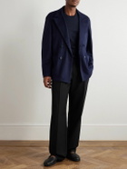 Stòffa - Double-Breasted Cashmere Jacket - Blue