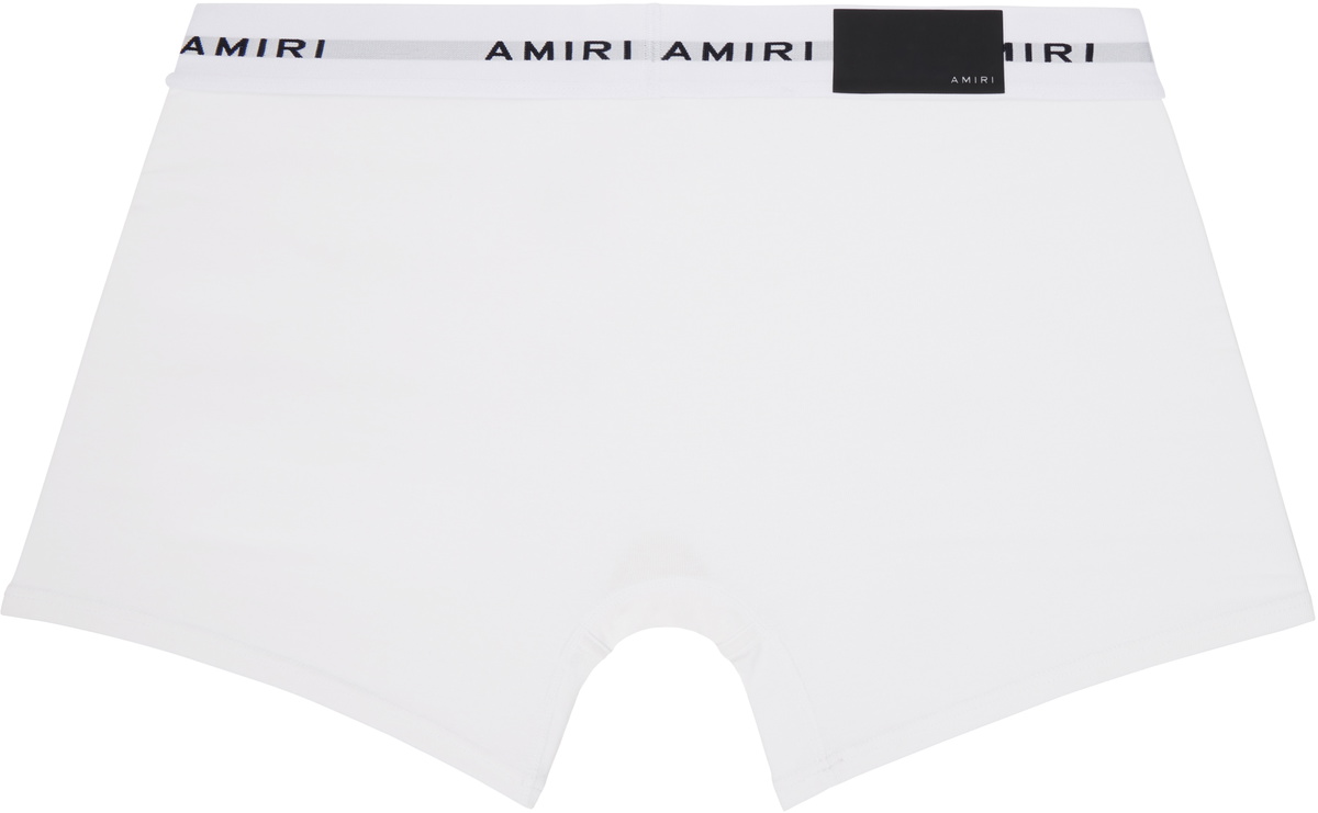 AMIRI Two-Pack White Logo Patch Boxer Briefs