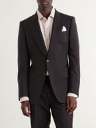 TOM FORD - O'Connor Mohair and Wool-Blend Suit Jacket - Brown