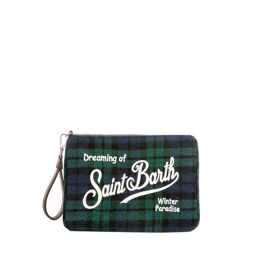MC2 Saint Barth Parisienne Tartan Cross-body Pouch Bag