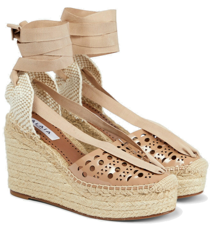 Photo: Alaïa Laser-cut espadrille wedges