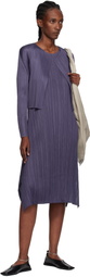 PLEATS PLEASE ISSEY MIYAKE Gray Monthly Colors July Midi Dress