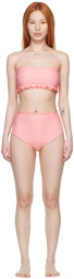 Sherris Pink Nylon Bikini Set