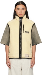 Maison MIHARA YASUHIRO Off-White Wide Boa Vest