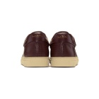 Paul Smith Burgundy Perforated Basso Sneakers