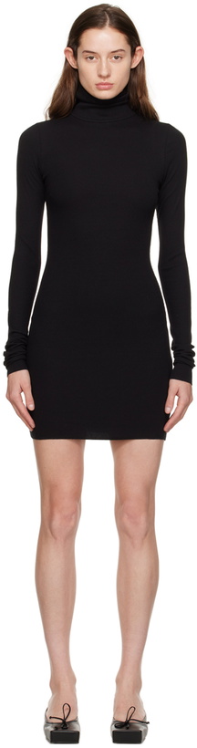 Photo: ÉTERNE Black Turtleneck Minidress