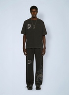 Off-White Faded Painting Skate Logo T-Shirt