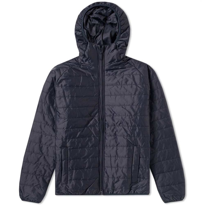 Photo: Barbour Intl Level Hooded Quilt Jacket Blue