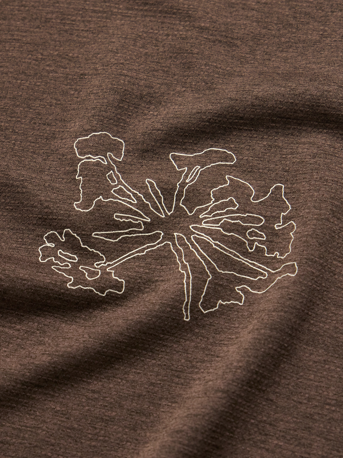 Portal - Lateral Peak Logo-Print Recycled-Jersey T-Shirt - Brown