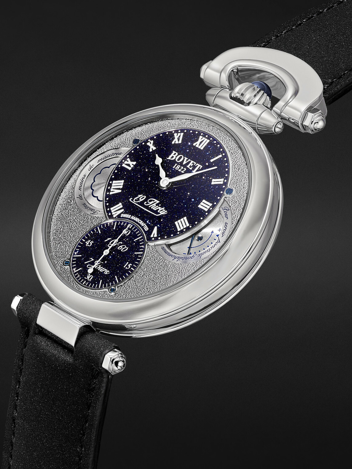 Bovet - 19Thirty Limited Edition Hand-Wound 42mm Stainless Steel Watch, Ref. No. NTS0115