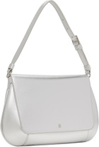 Amina Muaddi Silver Ami Bag