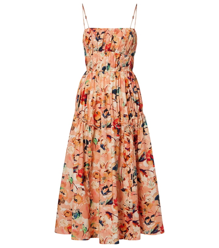 Photo: Ulla Johnson Vidri floral cotton poplin midi dress