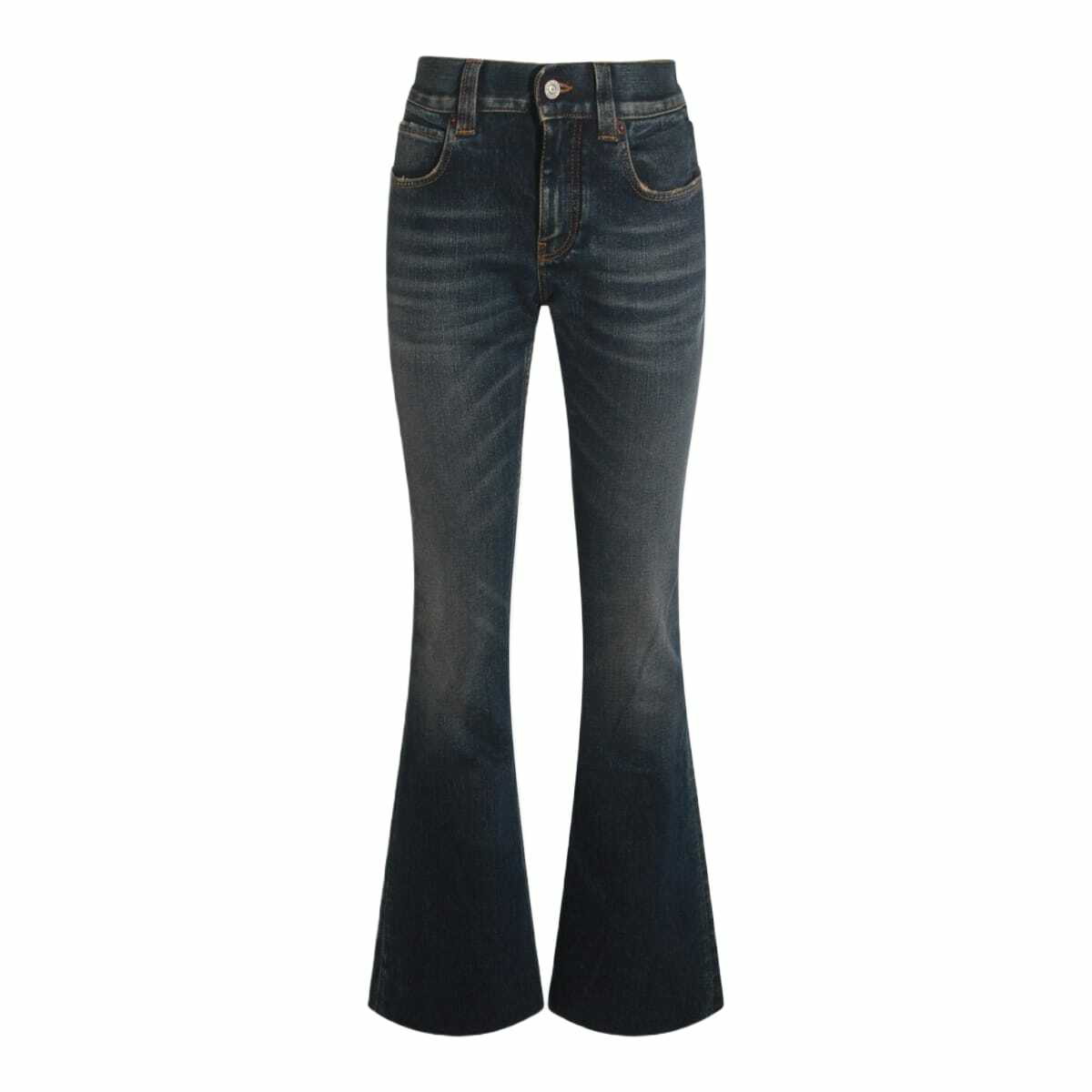 Destroyed Low Crotch Jeans in Black Balenciaga