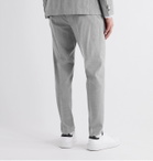 Hugo Boss - Bardon Slim-Fit Tapered Melangé Woven Drawstring Suit Trousers - Gray