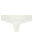Simone PÉRÈLE Wish Satin Thong Ivory