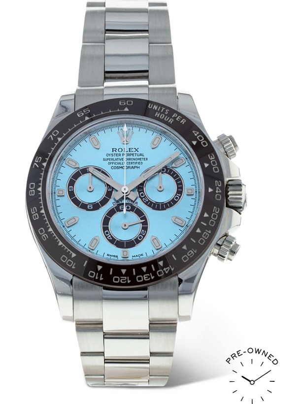 Photo: ROLEX - Pre-Owned 2015 50th Anniversary Cosmograph Daytona Automatic Chronograph 40mm Platinum Watch, Ref. No. 189235