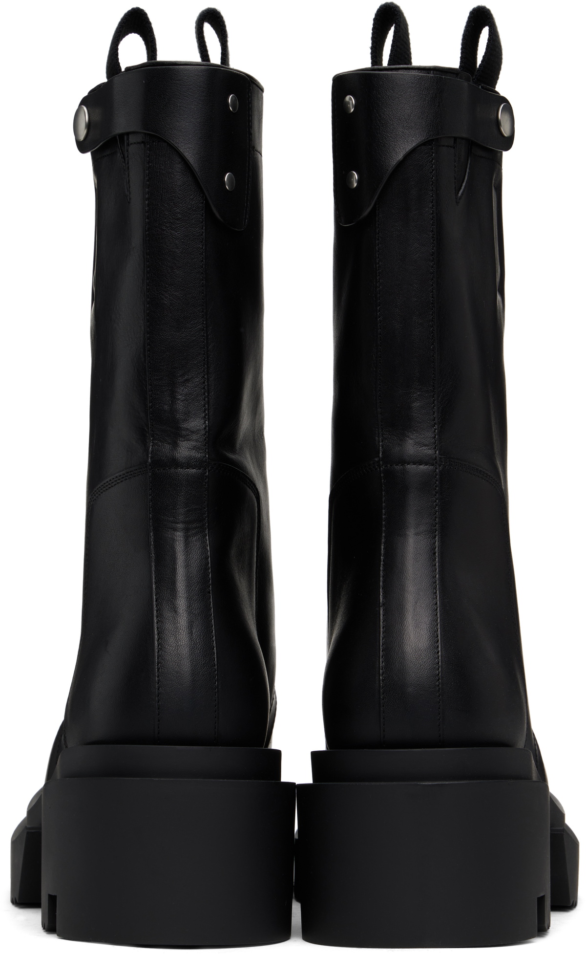 RICKOWENS♡ ブラックレザーフラット RICK OWENS - 【25SS】ゴート レザー ローカット スニーカー