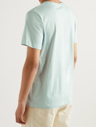A.P.C. - Logo-Print Cotton-Jersey T-Shirt - Blue