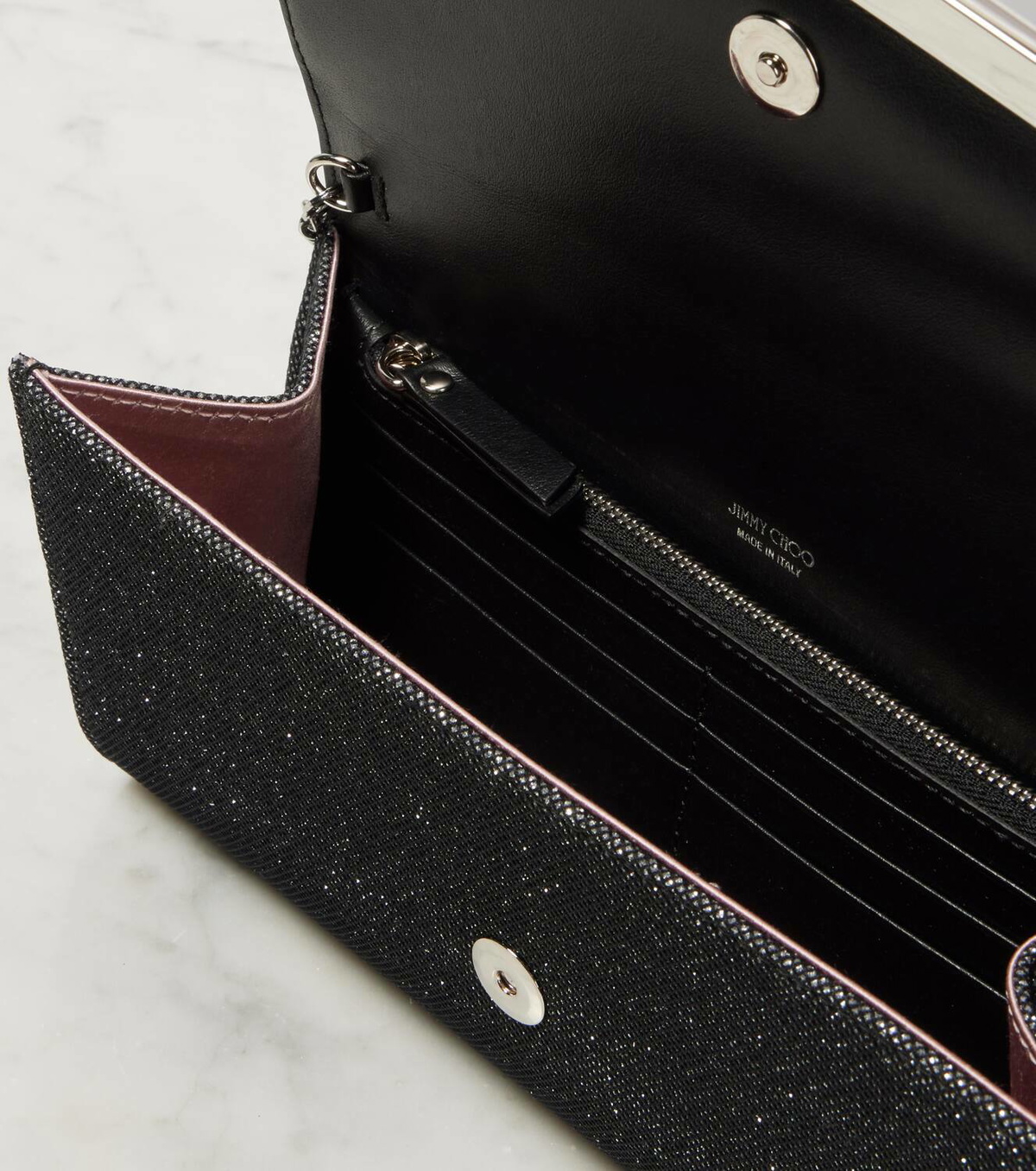 Jimmy Choo Emmie metallic clutch Jimmy Choo
