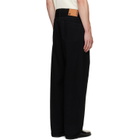 vowels Black Baggy Jeans