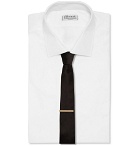 Burberry - Logo-Engraved Gold-Plated and Enamel Tie Clip - Gold
