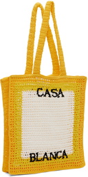 Casablanca Yellow Crochet Tote