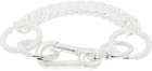 Martine Ali Silver Twin Link Hardware Bracelet