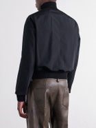 Rick Owens - Rib-Trimmed Canvas Blouson Jacket - Black
