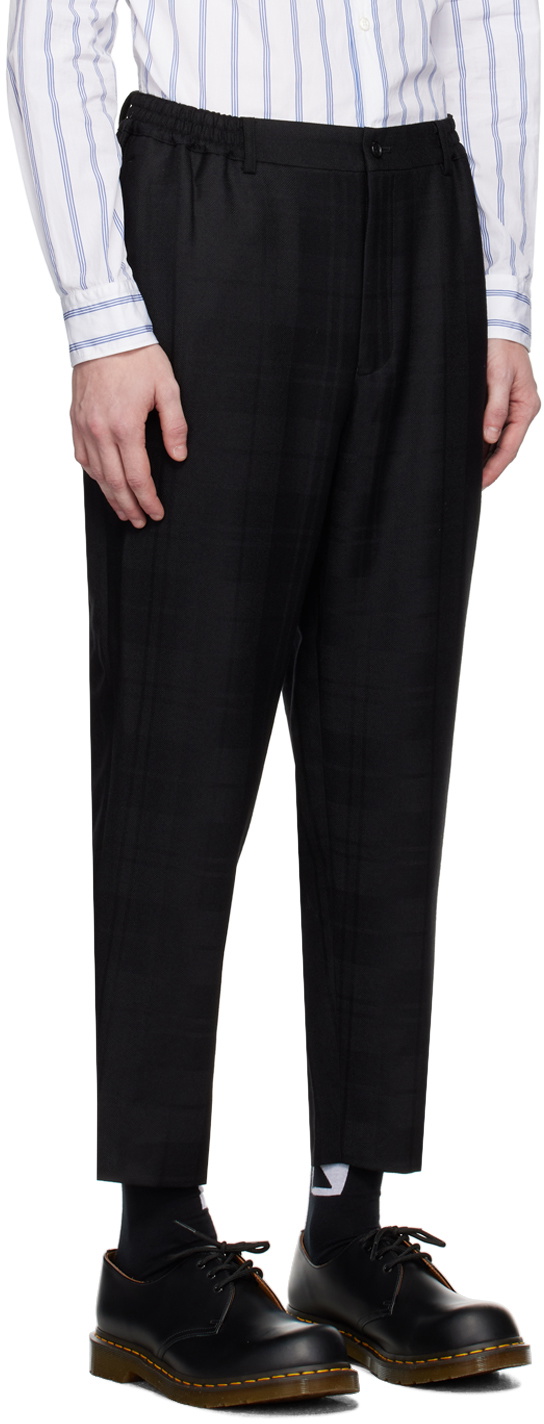Comme des Garçons Homme Deux Black Check Trousers