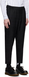 Comme des Garçons Homme Deux Black Check Trousers
