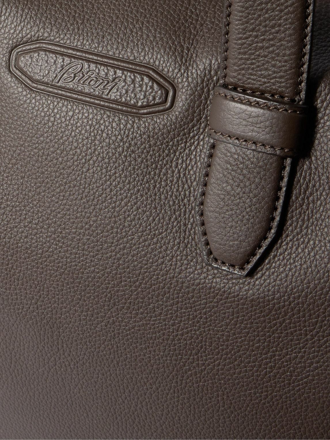 Brioni - Full-Grain Leather Weekend Bag