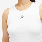 JW Anderson Women's Anchor Embroidery Vest in White