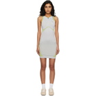Casablanca Gray & Green Seamless Minidress