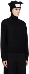 Charles Jeffrey LOVERBOY Black Ears Balaclava Sweater
