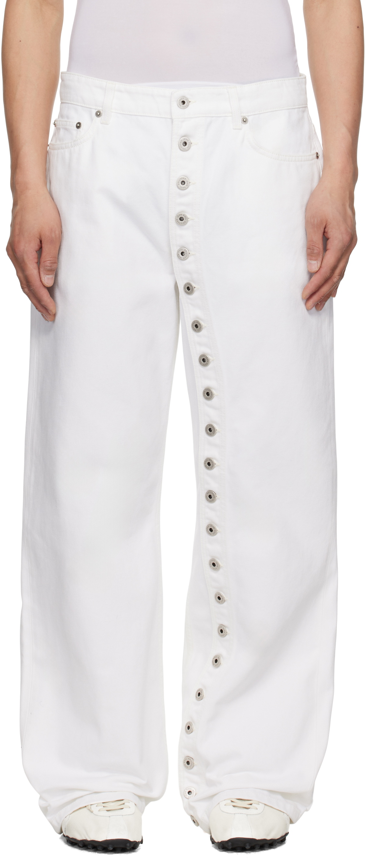 Jean Paul Gaultier Indigo Rolled Jeans Jean Paul Gaultier