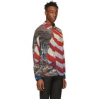 424 Multicolor American Flag Detroit Button Up Shirt