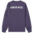 Human Made Long Sleeve Classic Heart T-Shirt in Navy