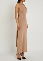Aya Muse Onda Layered Knit Maxi Dress Rose