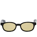 Flatlist Le Bucheron Sunglasses in Black/Yellow